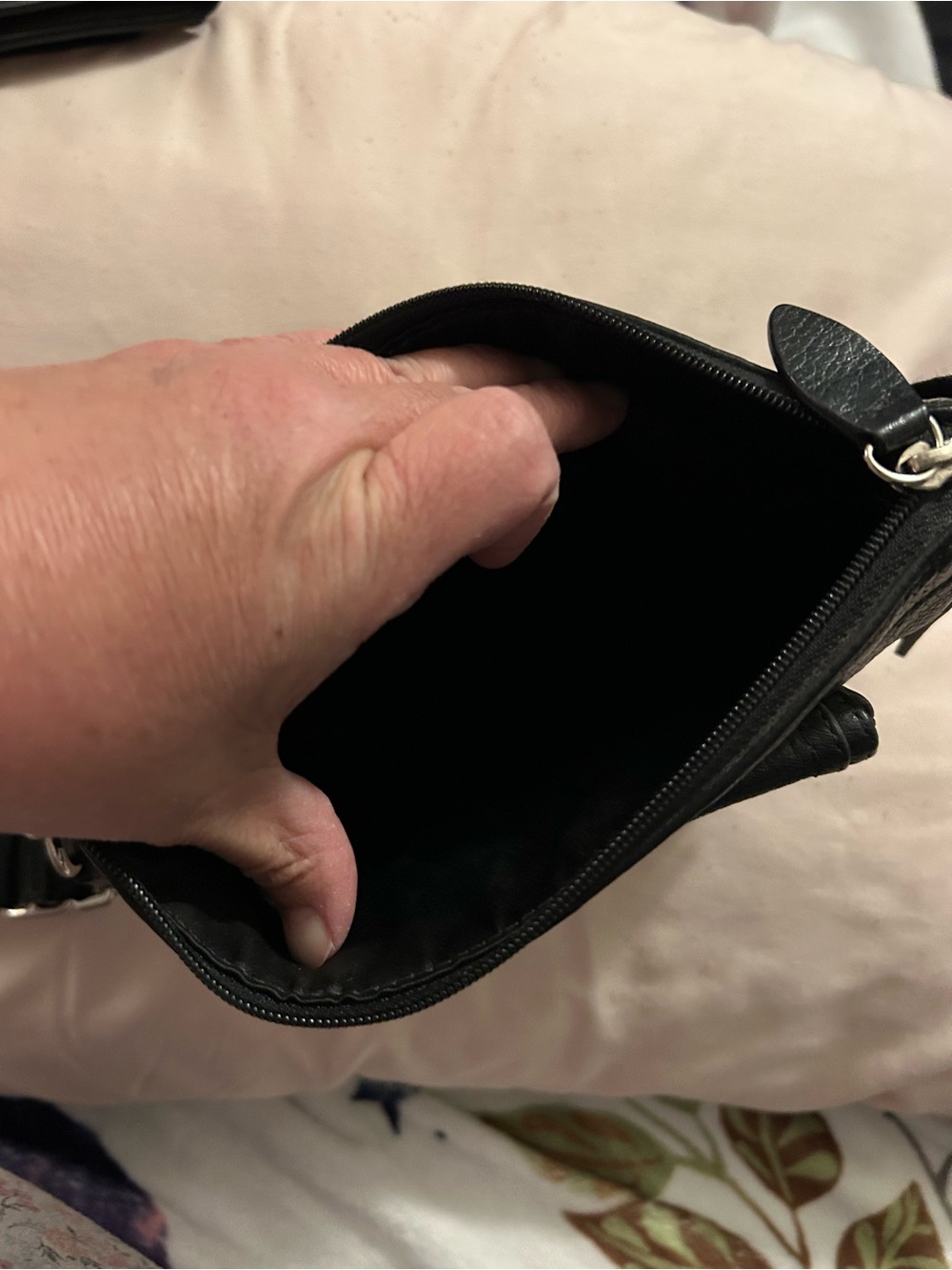 Coach Black Pebbled Leather Crossbody with Turnlock Pocket - Picture 2 of 2